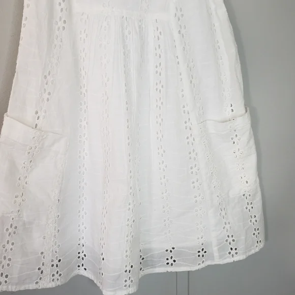 NWT Japna Kids White Eyelet Sleeveless Summer Dress - Picture 3 of 8